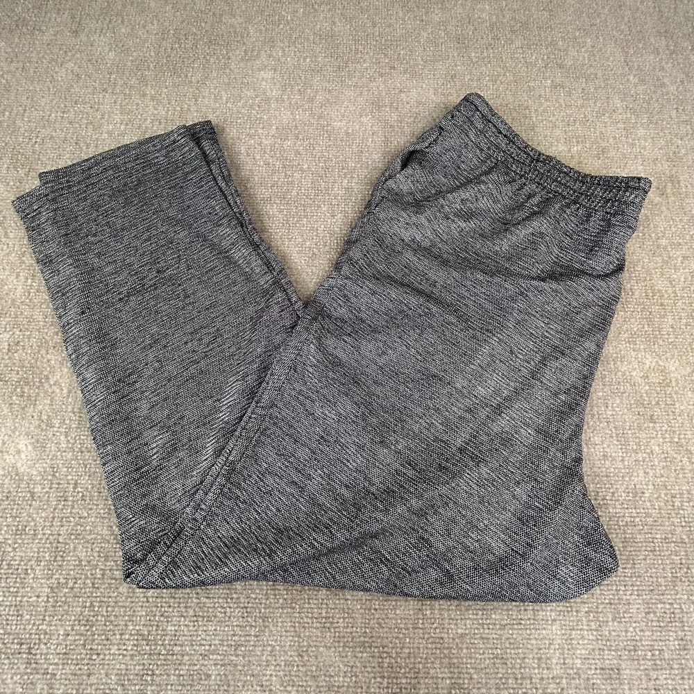 Attitudes by Renee Pants Womens LP Heather Gray Jersey Pull On Straight Leg
